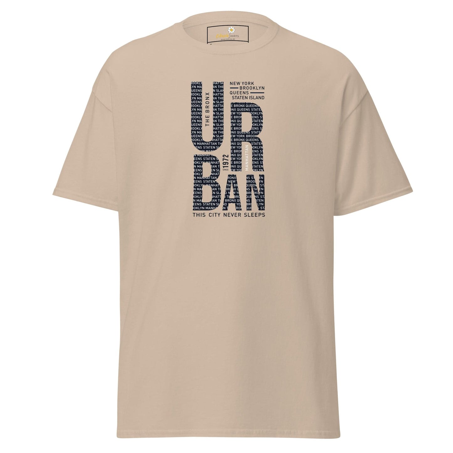 Unisex classic t-shirt - URBAN DESIGN - REGULAR - Sand / S