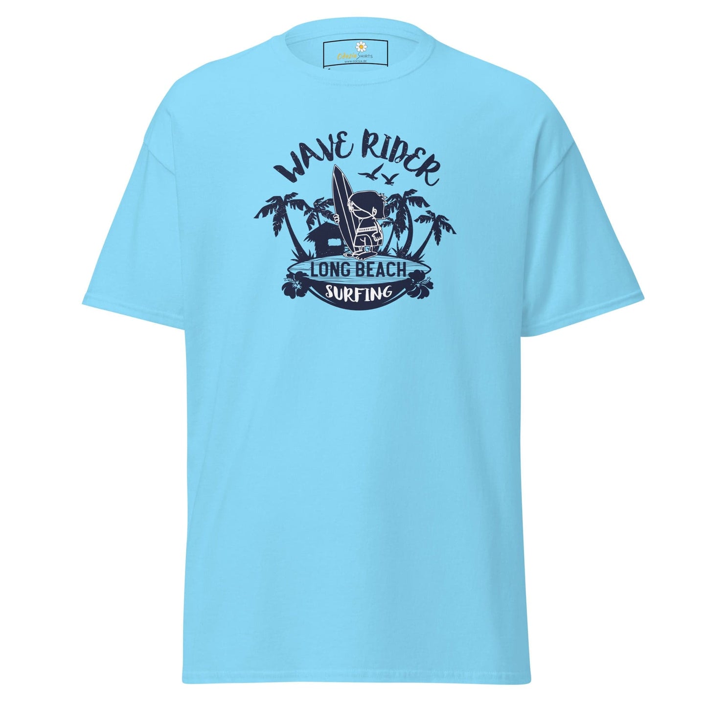 Light blue T-shirt from T-SHIRT DESIGN TEE for Men and Women in S to XL sizes
