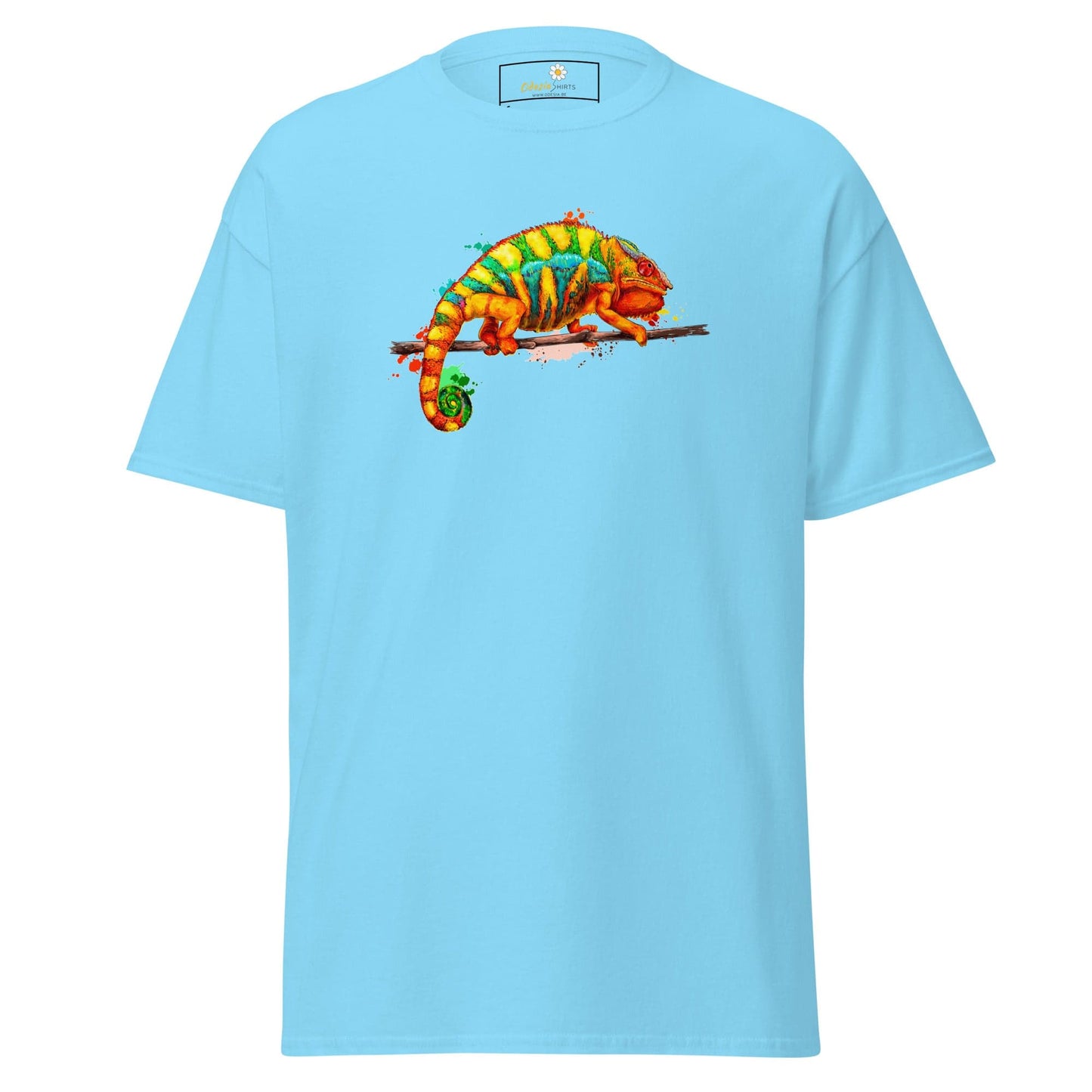 Unisex classic t-shirt - WILD LIFE CHAMELEON COLORS - REGULAR - Sky / S