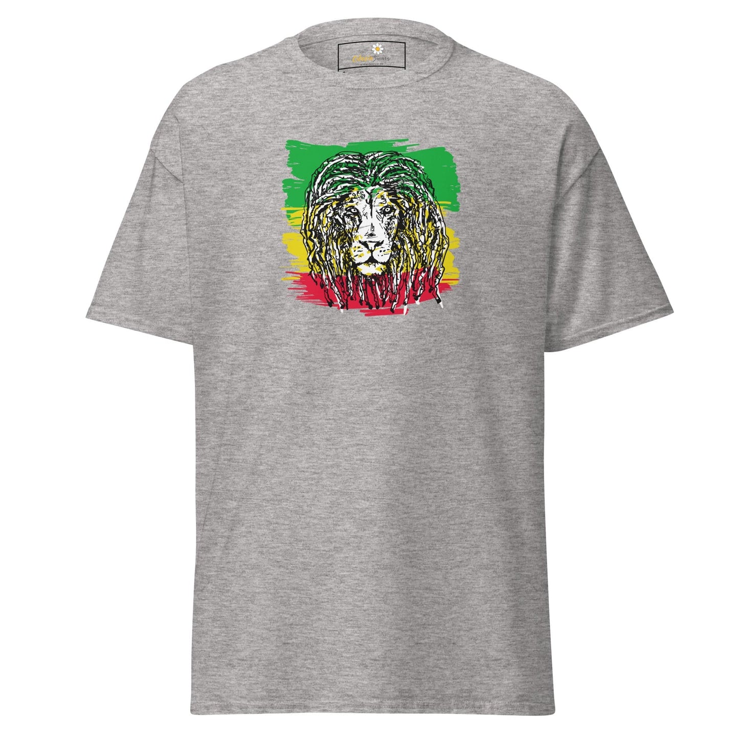 Unisex classic t-shirt - WILD LIFE MUSIC LION REGGAE - REGULAR - Sport Grey / S