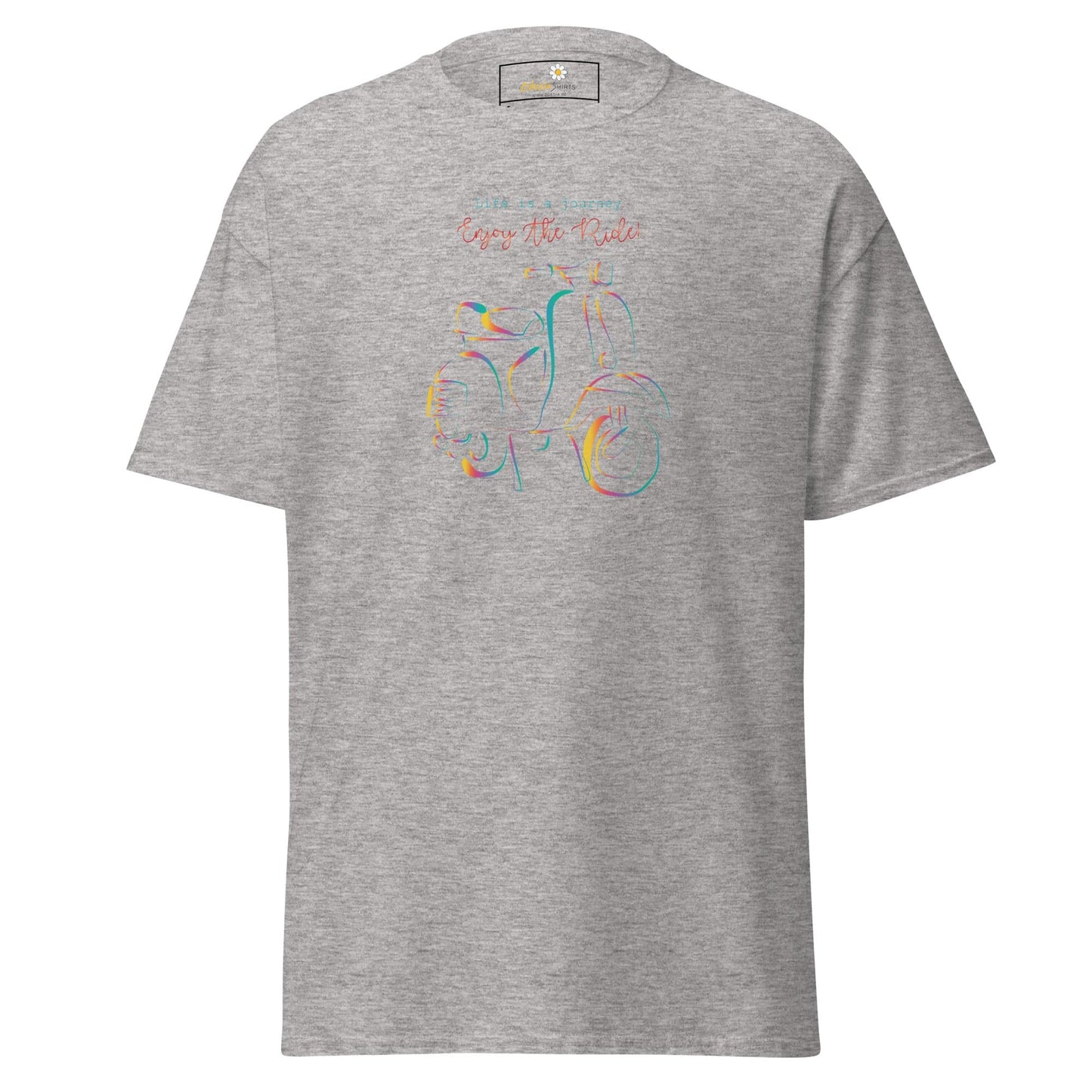 Unisex classic t-shirt - VINTAGE ENJOY RIDE - REGULAR - Sport Grey / S