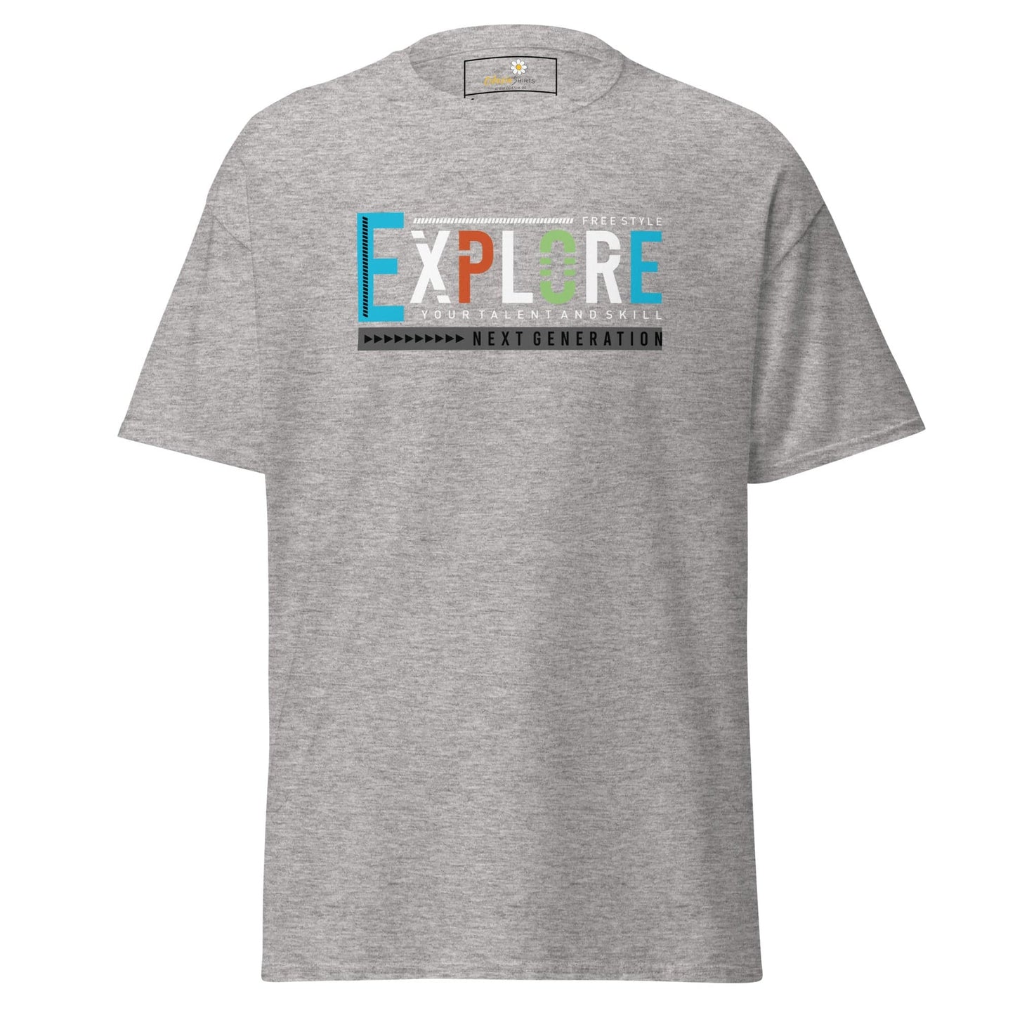 Unisex classic t-shirt - ADVENTURE EXPLORE FREESTYLE - REGULAR - Sport Grey / S