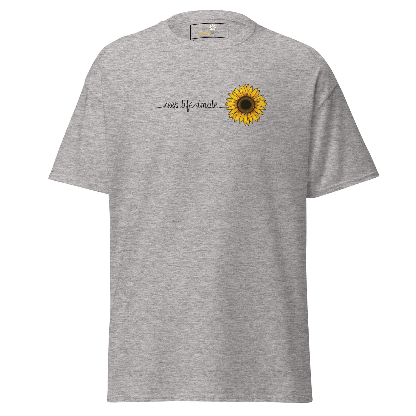 Unisex classic t-shirt - NATURE LIFE SIMPLE FLOWER - REGULAR - Sport Grey / S