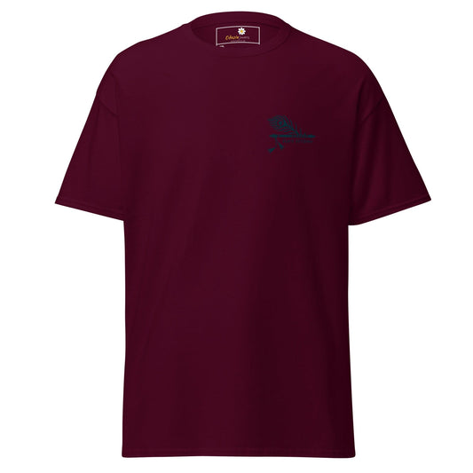 Maroon T-shirt for Men and Women in sizes 2XL to 5XL from T-SHIRT DESIGN TEE collection